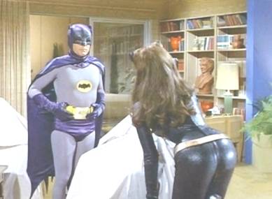 As Adam West likely surmised, Ms. Newmar looks good at any angle.